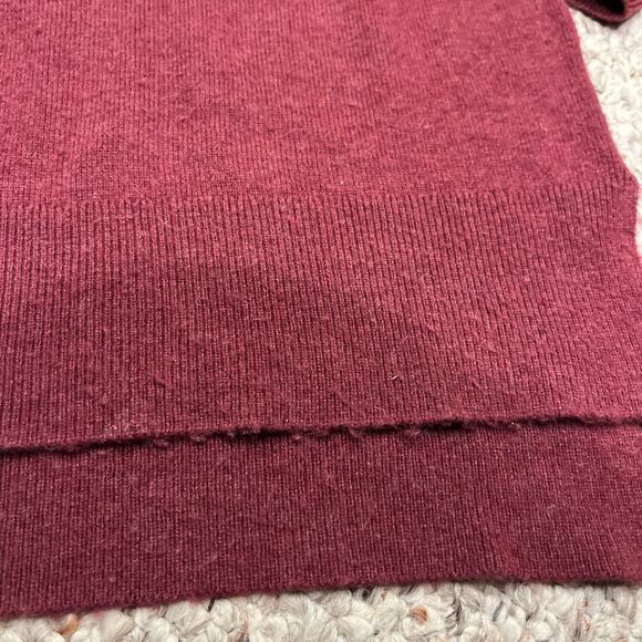 Sundance Laid Back Llama Sweater Sz S Burgundy Wool Blend Fall Casual Preppy - Picture 7 of 7